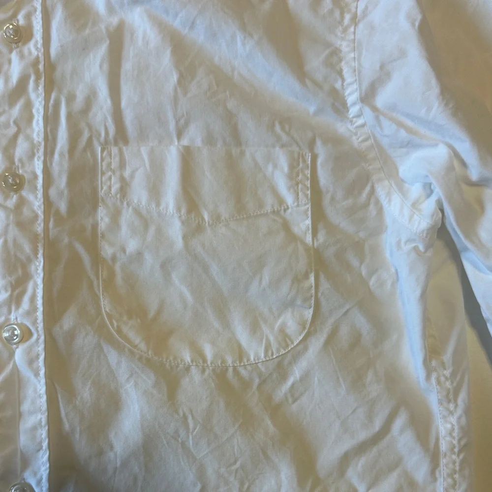 J. Crew Men's Crisp White Button Down Shirt